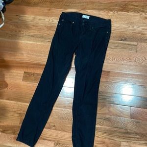 Free people black corduroy low rise jeans, lightly worn, size 29